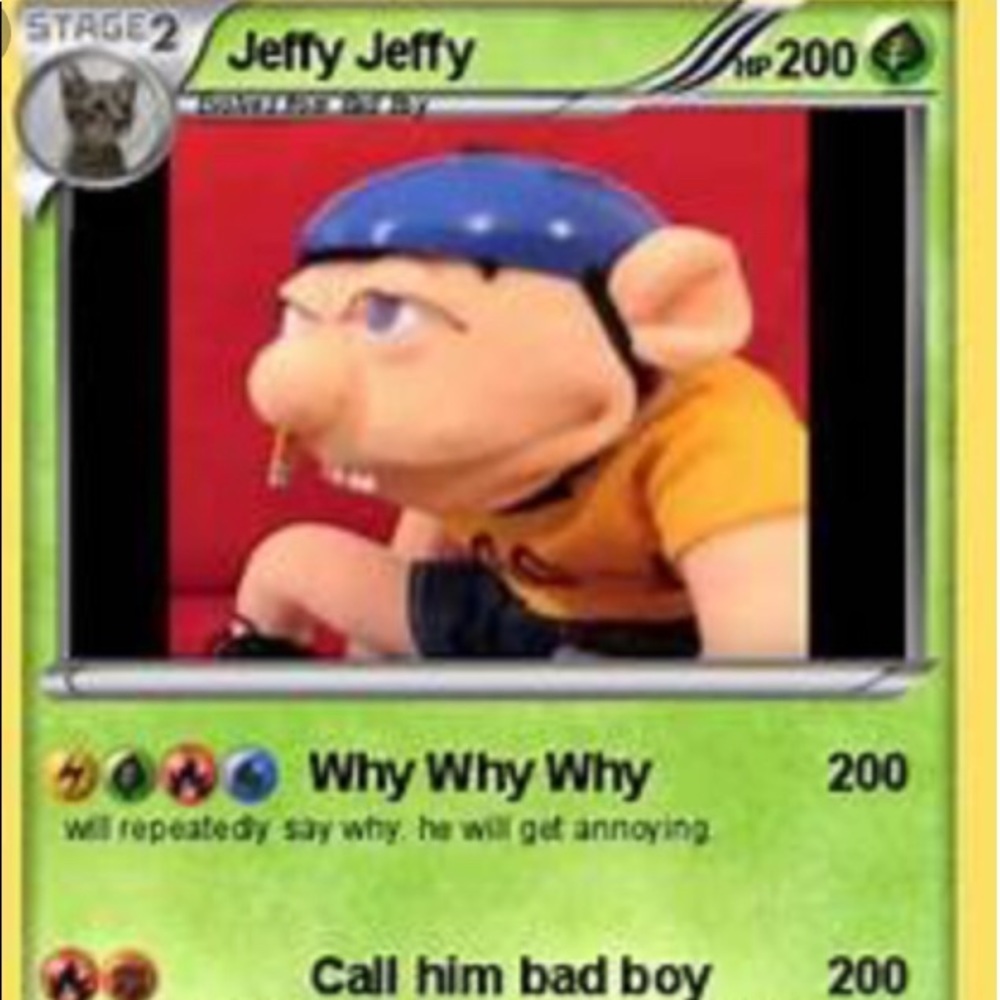 Jeffy Pokémon Card